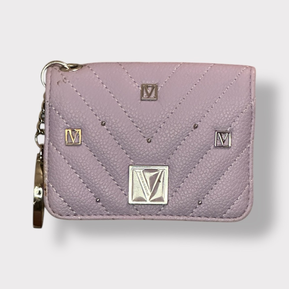 Victoria's Secret Lavender Quilted Wallet Key Holder
